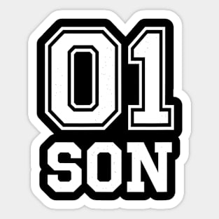 01 Son Number 1 One Funny Sticker